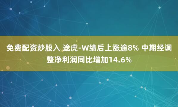 免费配资炒股入 途虎-W绩后上涨逾8% 中期经调整净利润同比增加14.6%